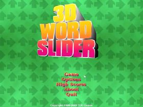 Captura de pantalla 3D Word Slider