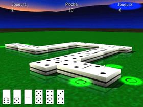 Screenshot of 3DRT Dominos