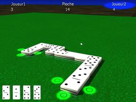 Screenshot of 3DRT Dominos